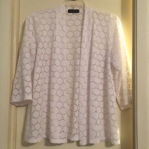 White Patterned Blazer